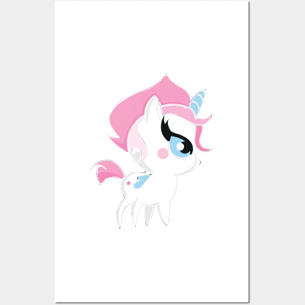 Baby unicorn Wall Art by snowshade